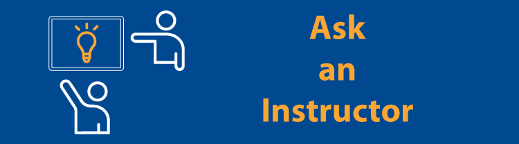 Ask An Instructor button